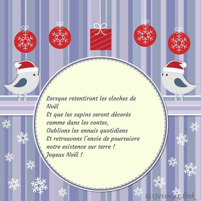 Cartes de vœux avec des oiseaux de Noël Lorsque retentiront les cloches de Noël
Et que les Cartes de vœux avec des oiseaux de Noël