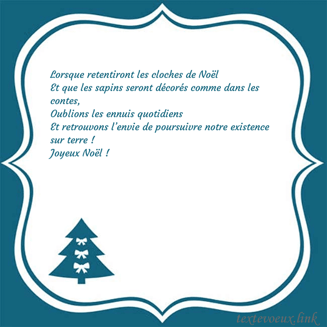 Cartes de vœux du nouvel an avec un sapin de Noël bleu Lorsque retentiront les cloches de Noël
Et que les Cartes de vœux du nouvel an avec un sapin de Noël bleu