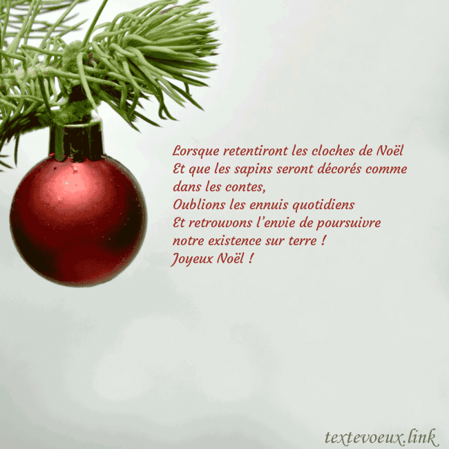 Carte postale avec un jouet d'arbre de Noël rouge Lorsque retentiront les cloches de Noël
Et que les Carte postale avec un jouet d'arbre de Noël rouge
