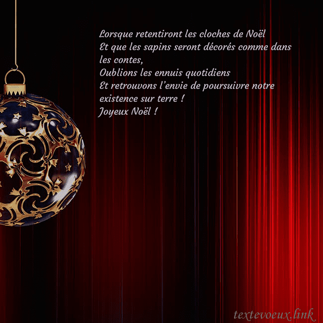 Carte de Noël rouge avec un luxueux jouet d'arbre de Noël