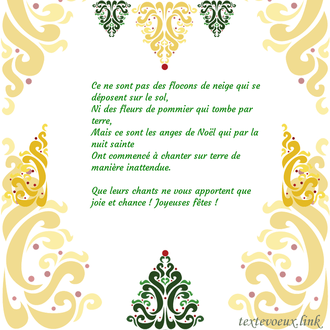 Carte de vœux avec des décorations de Noël Ce ne sont pas des flocons de neige qui se déposen Carte de vœux avec des décorations de Noël