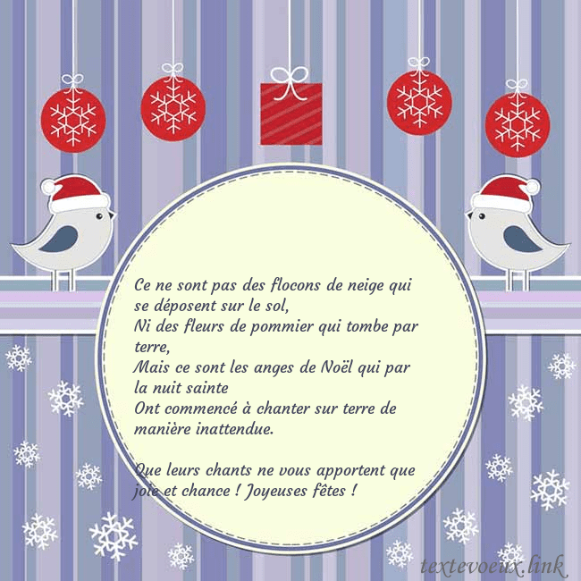 Cartes de vœux avec des oiseaux de Noël Ce ne sont pas des flocons de neige qui se déposen Cartes de vœux avec des oiseaux de Noël