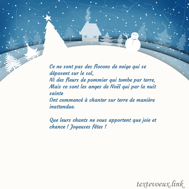 Carte de vœux avec ville blanche Ce ne sont pas des flocons de neige qui se déposen Carte de vœux avec ville blanche