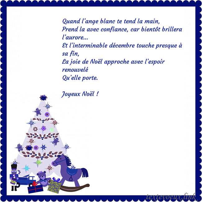 Carte du Nouvel An avec un arbre de Noël et un Casse-Noisette