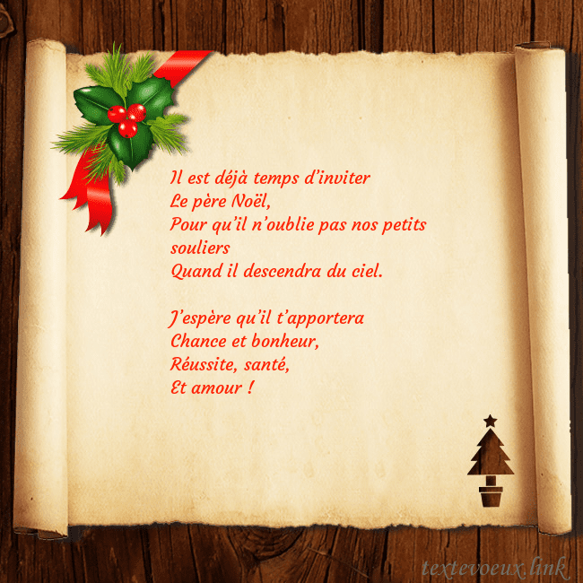 Carte postale du Nouvel An avec des baies et un arbre de Noël Il est déjà temps d’inviter
Le père Noël,
Pour qu Carte postale du Nouvel An avec des baies et un arbre de Noël