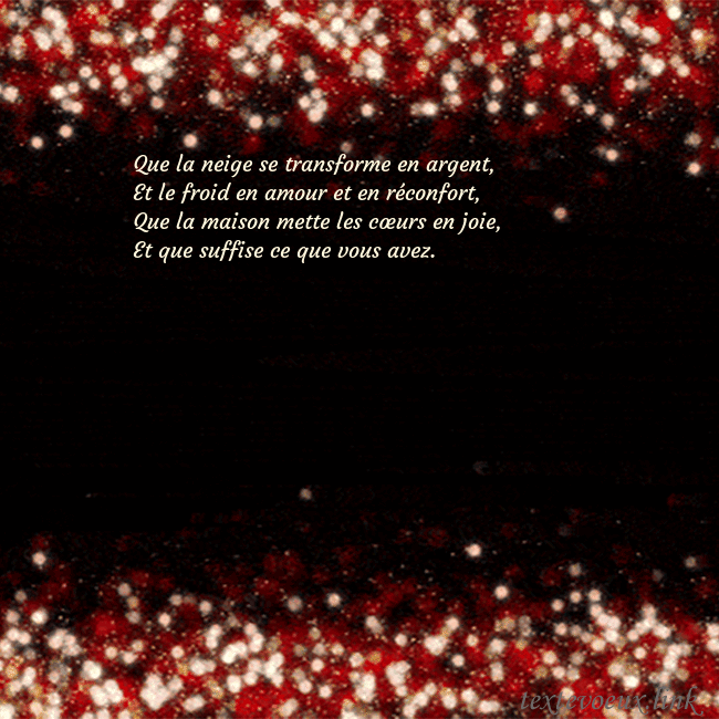 Carte postale animée clignotante noir et rouge