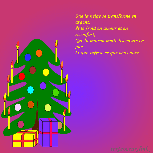 Carte postale avec un sapin de Noël peint