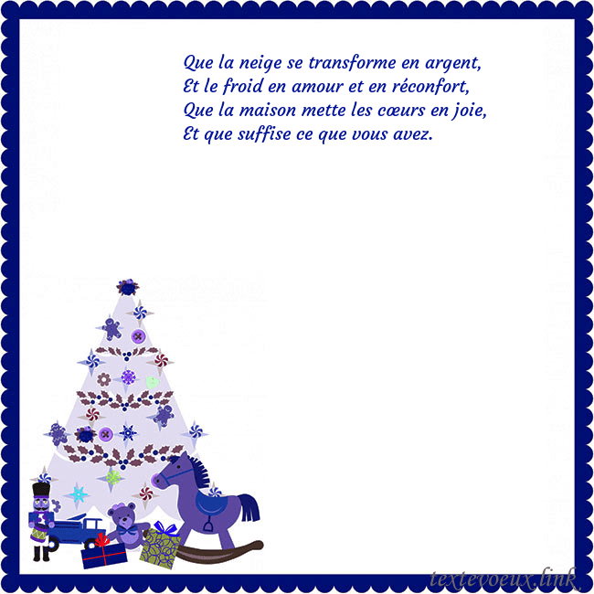 Carte du Nouvel An avec un arbre de Noël et un Casse-Noisette