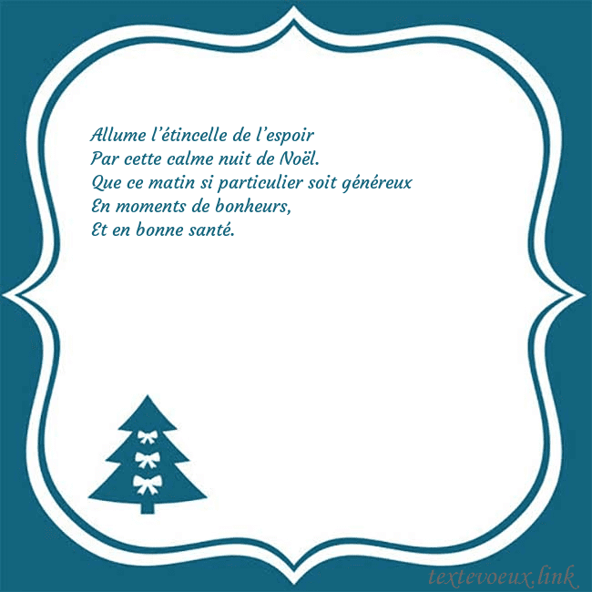 Cartes de vœux du nouvel an avec un sapin de Noël bleu Allume l’étincelle de l’espoir
Par cette calme nui Cartes de vœux du nouvel an avec un sapin de Noël bleu