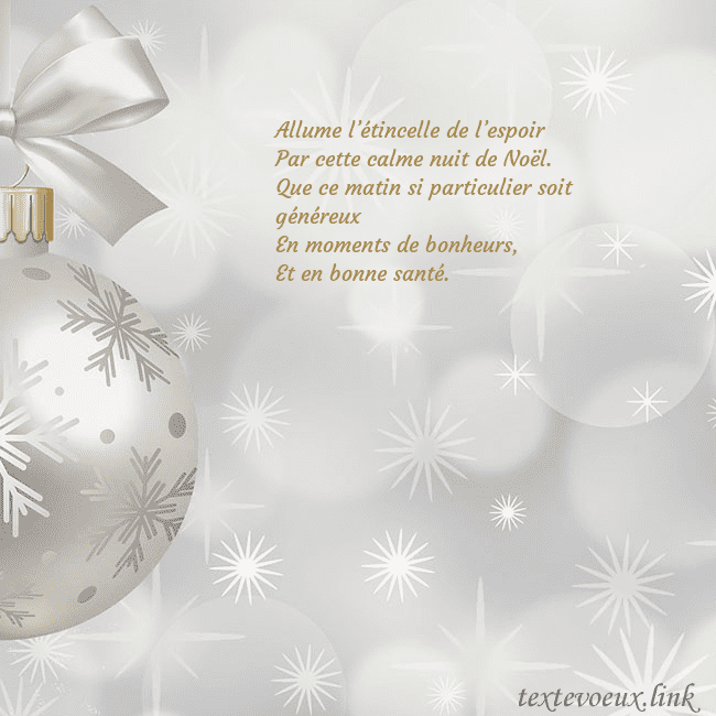 Carte postale avec un jouet de sapin de Noël en argent Allume l’étincelle de l’espoir
Par cette calme nui Carte postale avec un jouet de sapin de Noël en argent