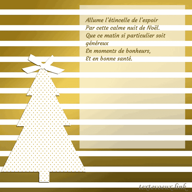 Carte postale étincelante d'or avec sapin de Noël Allume l’étincelle de l’espoir
Par cette calme nui Carte postale étincelante d'or avec sapin de Noël