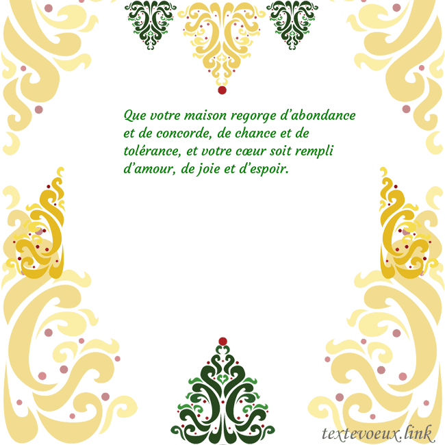 Carte de vœux avec des décorations de Noël
