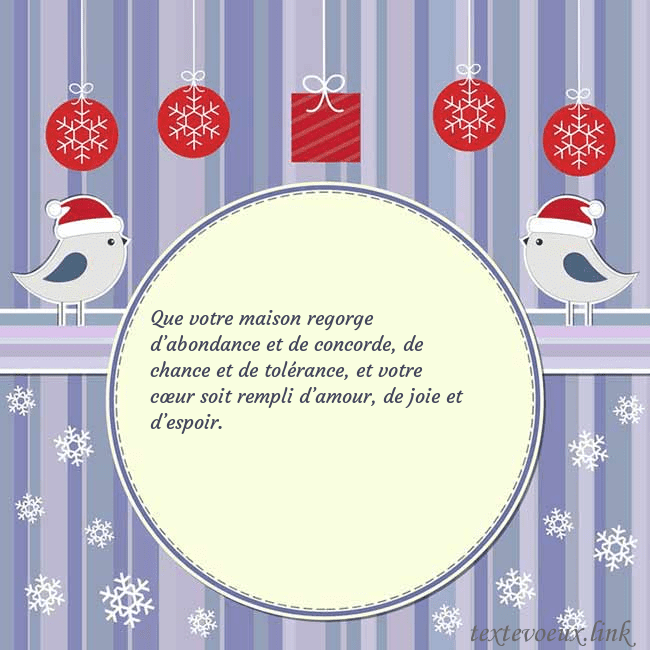 Cartes de vœux avec des oiseaux de Noël