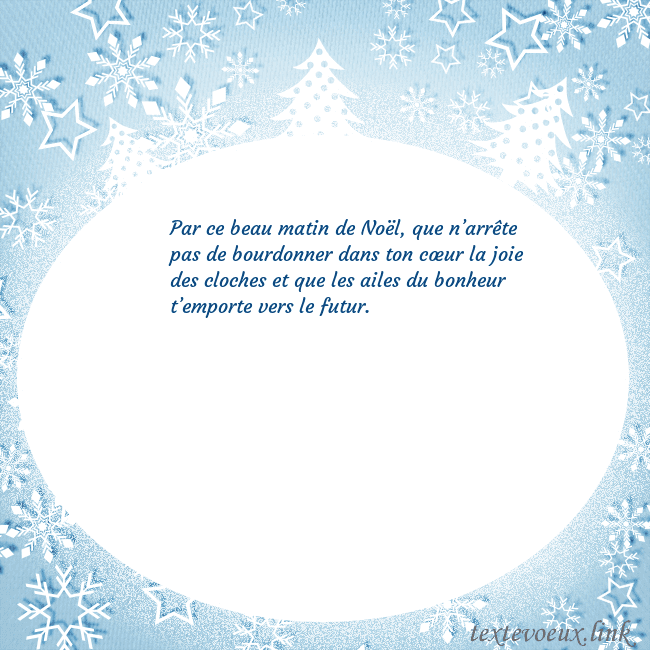 Carte de Noël avec des arbres de Noël blancs et des flocons de neige