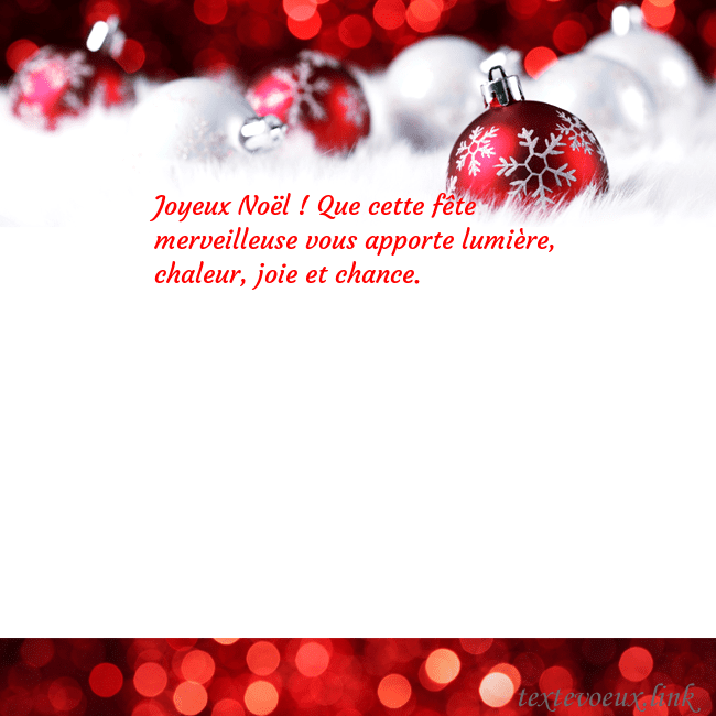 Carte de vœux avec des jouets de Noël rouges