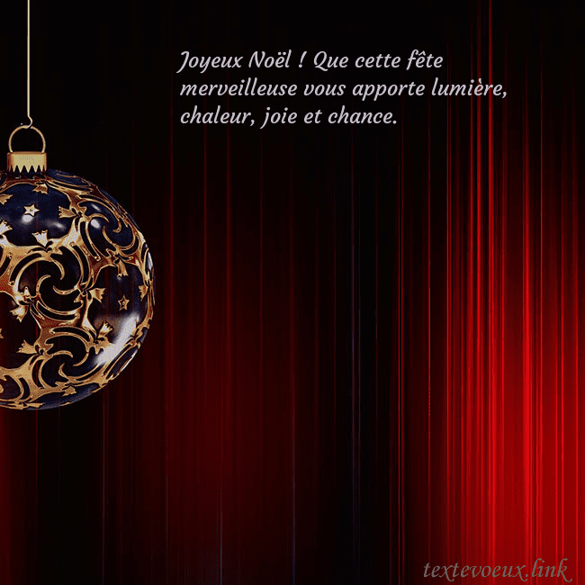 Carte de Noël rouge avec un luxueux jouet d'arbre de Noël