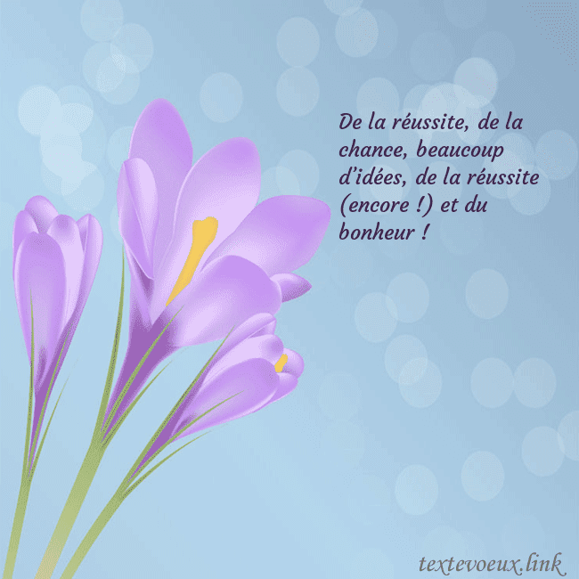 Cartes de vœux avec crocus