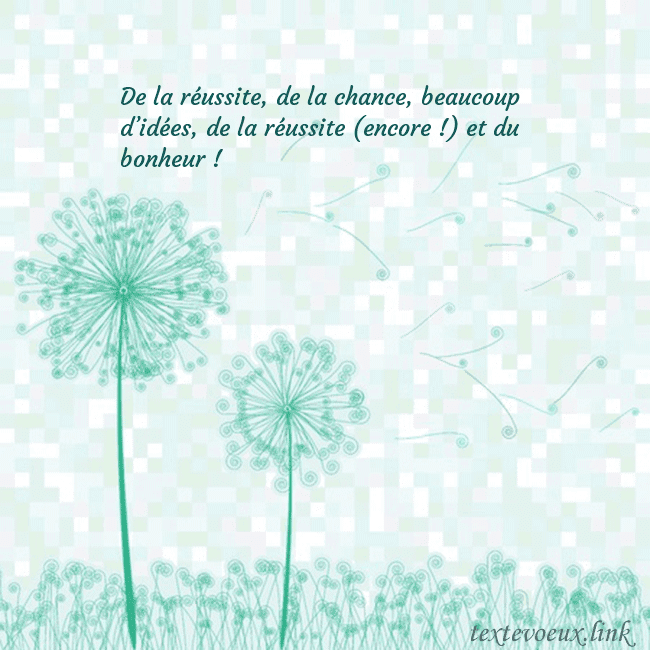 Carte de vœux avec laiteron