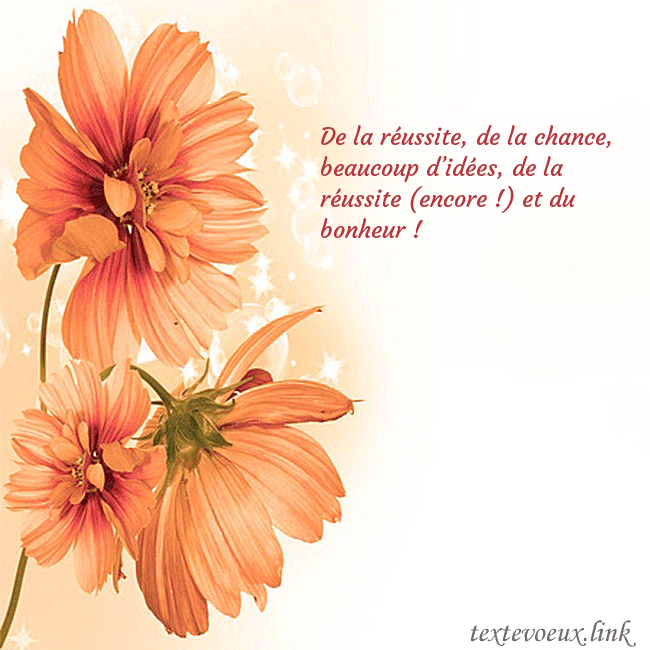 Carte de vœux avec des fleurs d'oranger