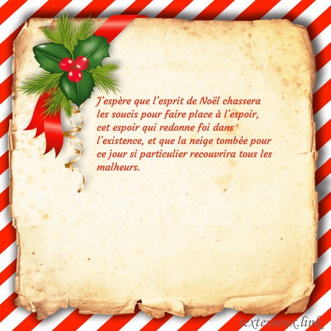 Carte postale avec des baies J’espère que l’esprit de Noël chassera les soucis Carte postale avec des baies