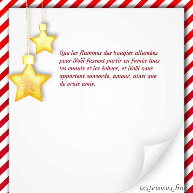 Carte de Noël avec des étoiles d'or
