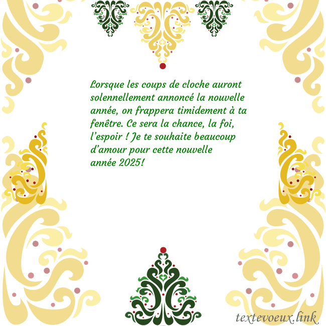 Carte de vœux avec des décorations de Noël Lorsque les coups de cloche auront solennellement Carte de vœux avec des décorations de Noël