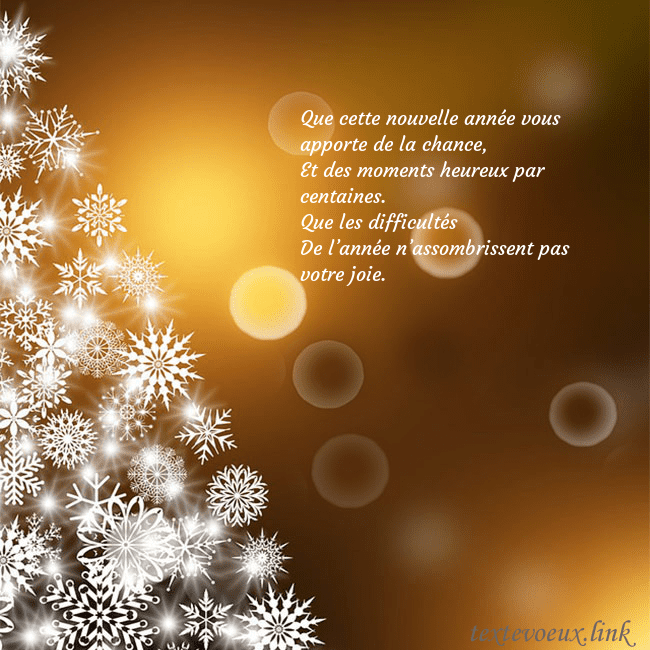Carte postale avec un sapin de Noël fait de flocons de neige Que cette nouvelle année vous apporte de la chance Carte postale avec un sapin de Noël fait de flocons de neige