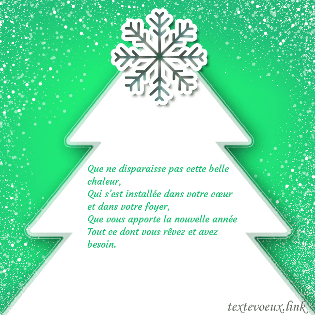 Carte postale avec un grand sapin de Noël blanc sur fond vert Que ne disparaisse pas cette belle chaleur,
Qui s Carte postale avec un grand sapin de Noël blanc sur fond vert