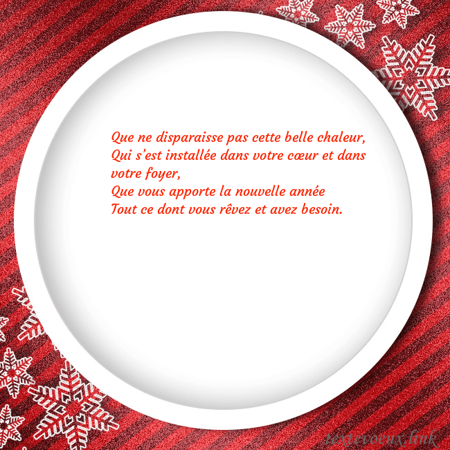 Carte de vœux avec un cadre rouge Que ne disparaisse pas cette belle chaleur,
Qui s Carte de vœux avec un cadre rouge