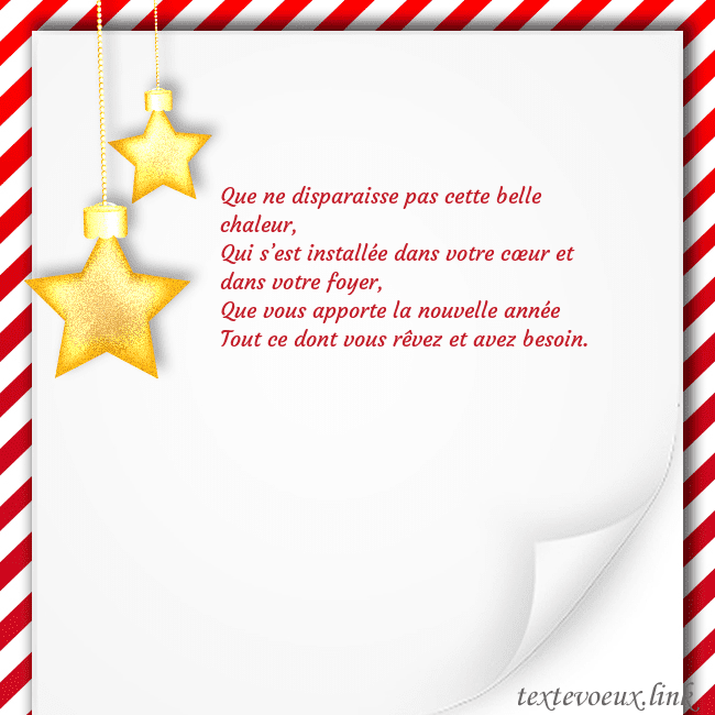 Carte de Noël avec des étoiles d'or Que ne disparaisse pas cette belle chaleur,
Qui s Carte de Noël avec des étoiles d'or