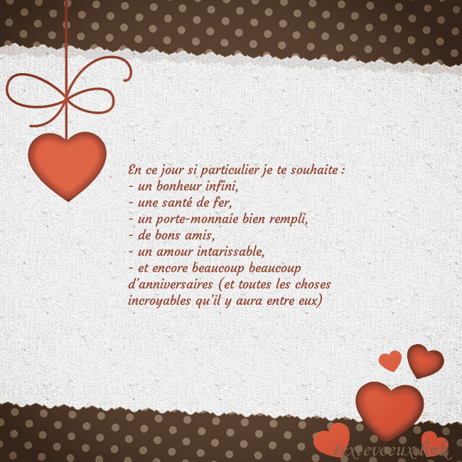 Carte de vœux avec coeurs rouges