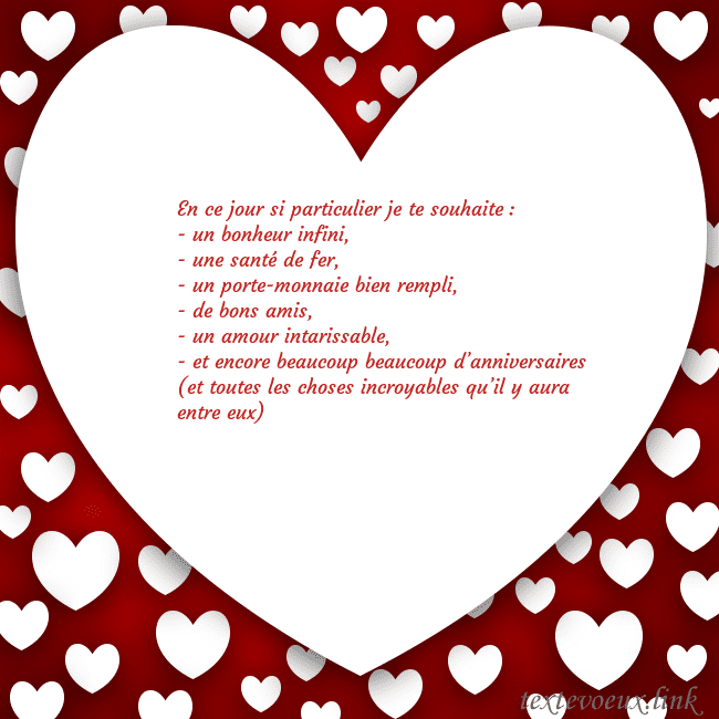 Carte de vœux au grand coeur