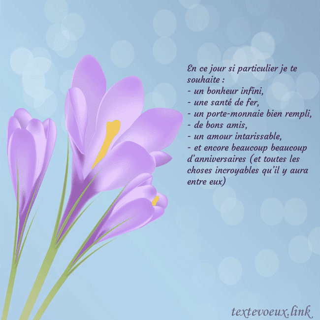 Cartes de vœux avec crocus