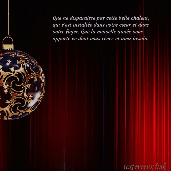 Carte de Noël rouge avec un luxueux jouet d'arbre de Noël