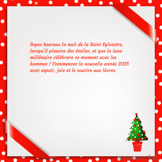 Carte postale avec arbre de Noël dans un pot