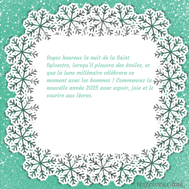 Carte de vœux avec des flocons de neige