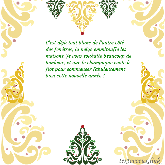 Carte de vœux avec des décorations de Noël C’est déjà tout blanc de l’autre côté des fenêtres Carte de vœux avec des décorations de Noël