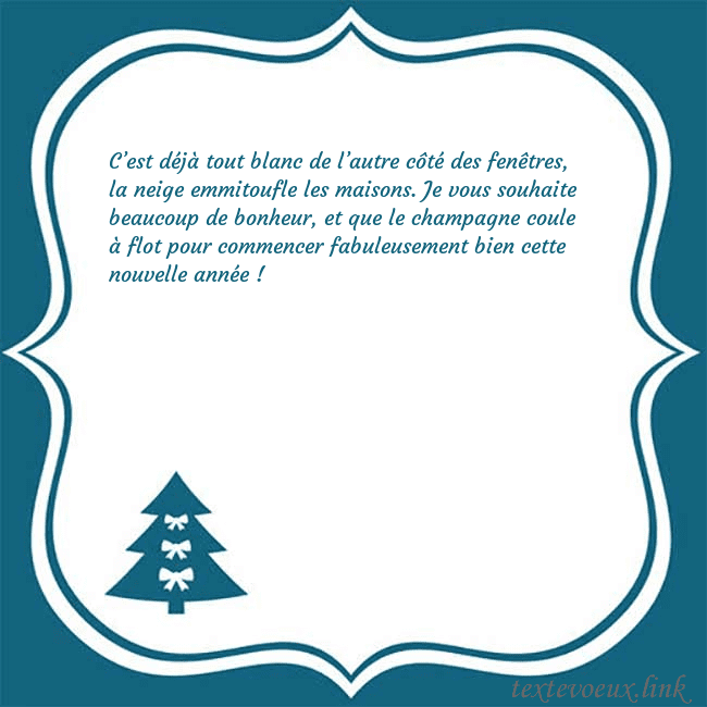Cartes de vœux du nouvel an avec un sapin de Noël bleu C’est déjà tout blanc de l’autre côté des fenêtres Cartes de vœux du nouvel an avec un sapin de Noël bleu