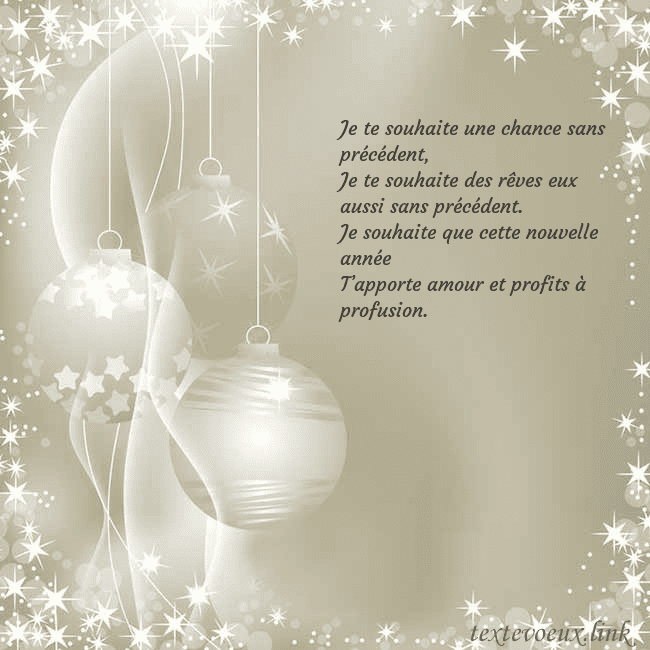 Carte de vœux avec décorations d'arbre de Noël Je te souhaite une chance sans précédent,
Je te so Carte de vœux avec décorations d'arbre de Noël