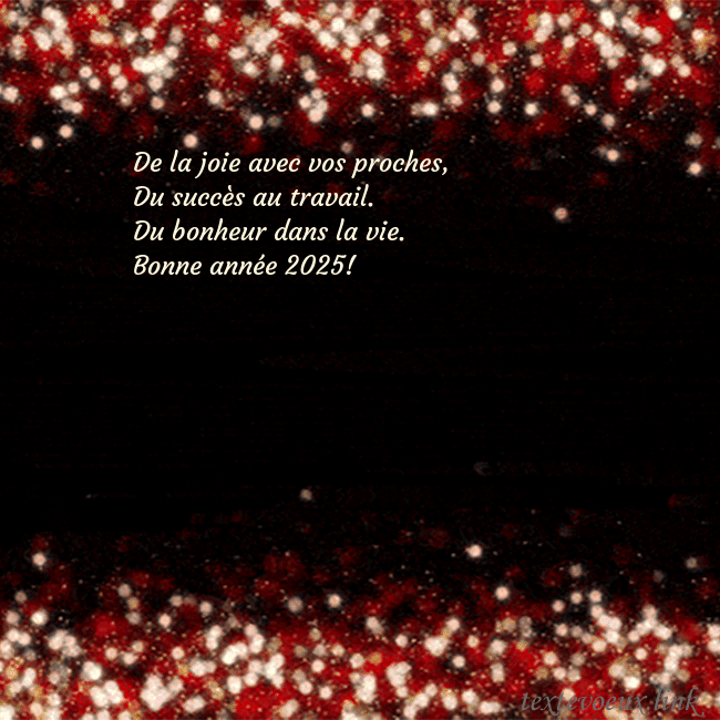 Carte postale animée clignotante noir et rouge