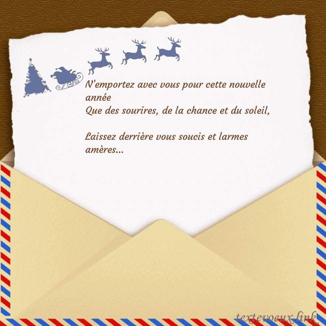 Carte postale avec enveloppe et cerf N’emportez avec vous pour cette nouvelle année
Qu Carte postale avec enveloppe et cerf