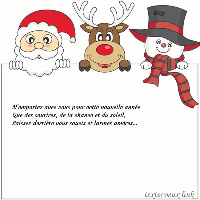 Carte de vœux avec le père Noël, le cerf et le bonhomme de neige N’emportez avec vous pour cette nouvelle année
Qu Carte de vœux avec le père Noël, le cerf et le bonhomme de neige