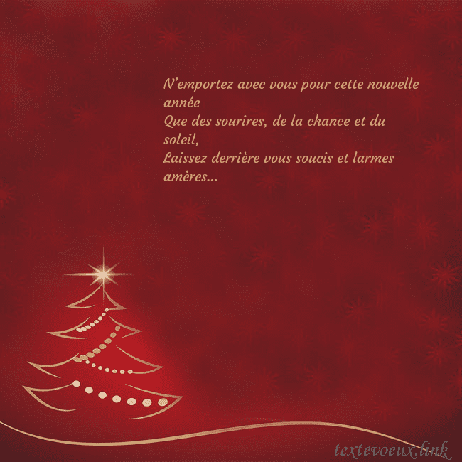 Carte de Noël rouge avec sapin de Noël doré N’emportez avec vous pour cette nouvelle année
Qu Carte de Noël rouge avec sapin de Noël doré