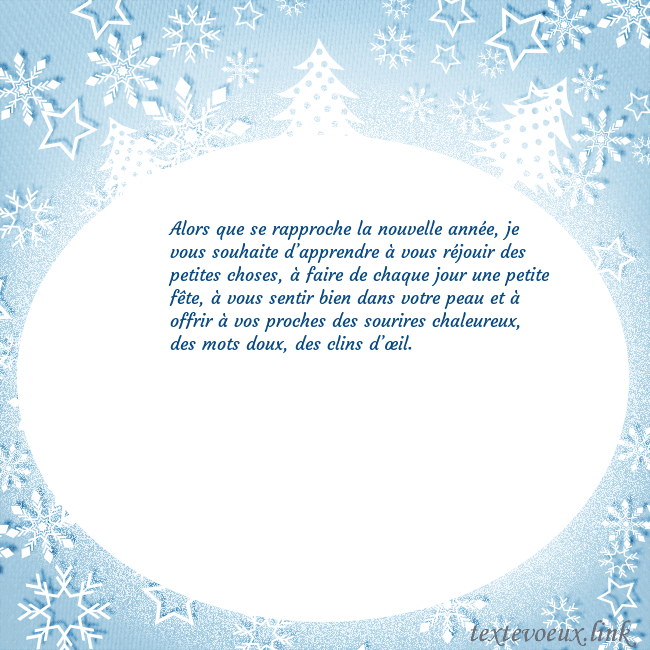 Carte de Noël avec des arbres de Noël blancs et des flocons de neige Alors que se rapproche la nouvelle année, je vous Carte de Noël avec des arbres de Noël blancs et des flocons de neige