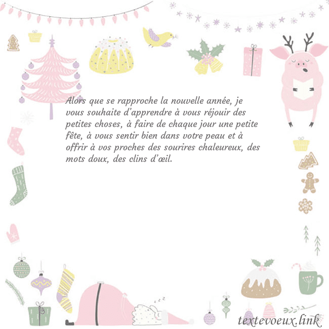 Carte postale du nouvel an avec un cochon Alors que se rapproche la nouvelle année, je vous Carte postale du nouvel an avec un cochon