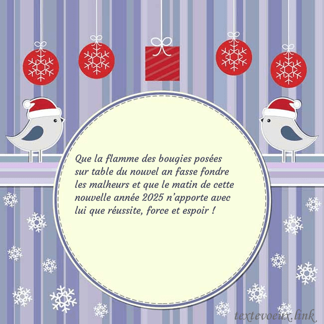 Cartes de vœux avec des oiseaux de Noël