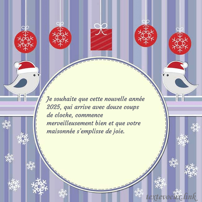 Cartes de vœux avec des oiseaux de Noël