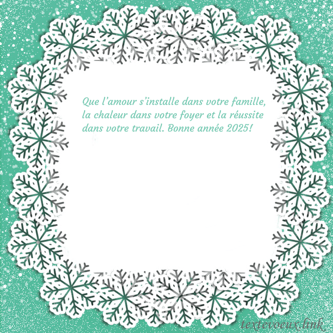 Carte de vœux avec des flocons de neige