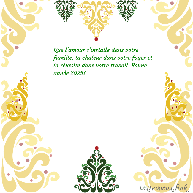 Carte de vœux avec des décorations de Noël