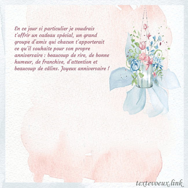 Carte de voeux avec des fleurs à l'aquarelle